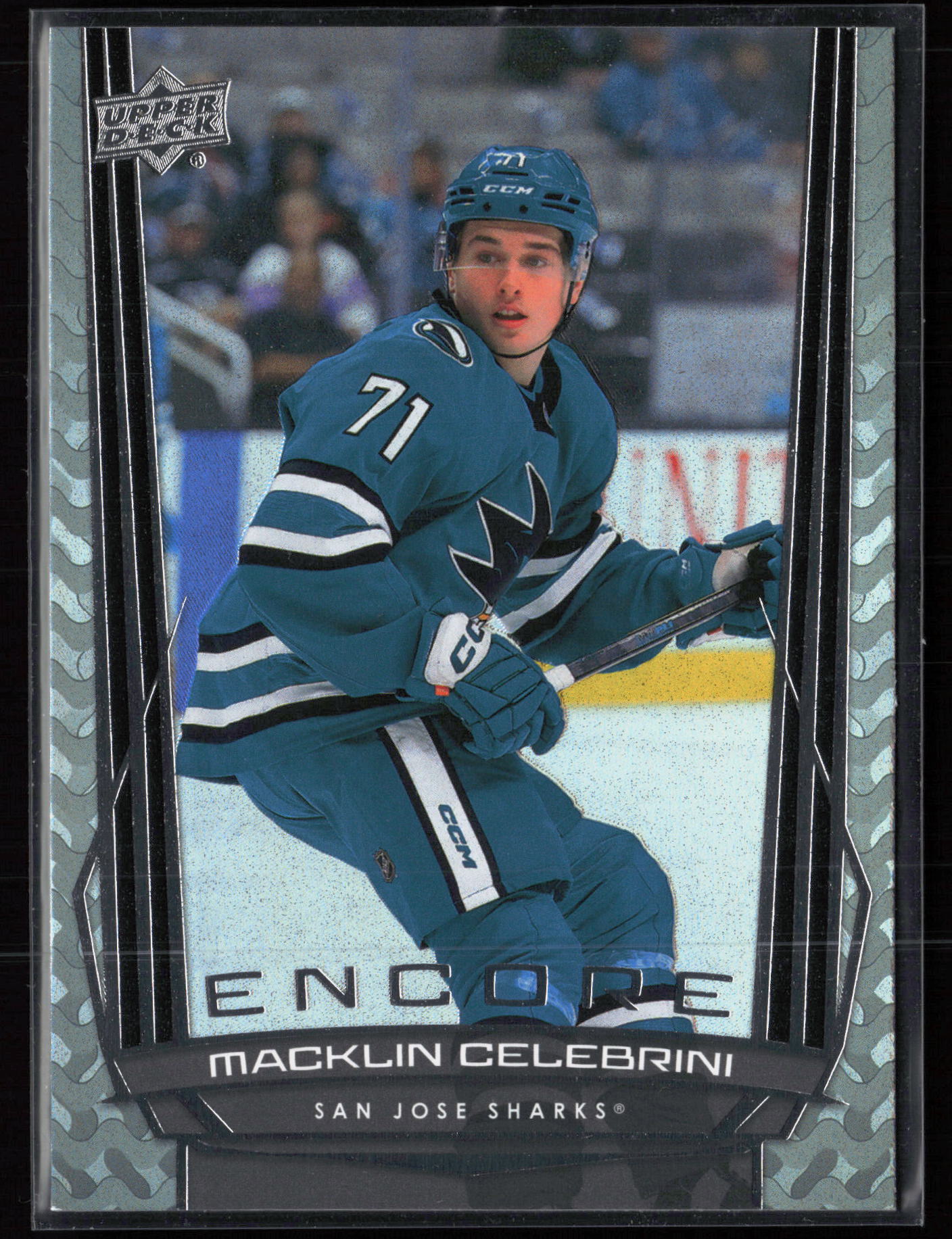 2025-26 Upper Deck #E-10 Encore Blue Macklin Celebrini