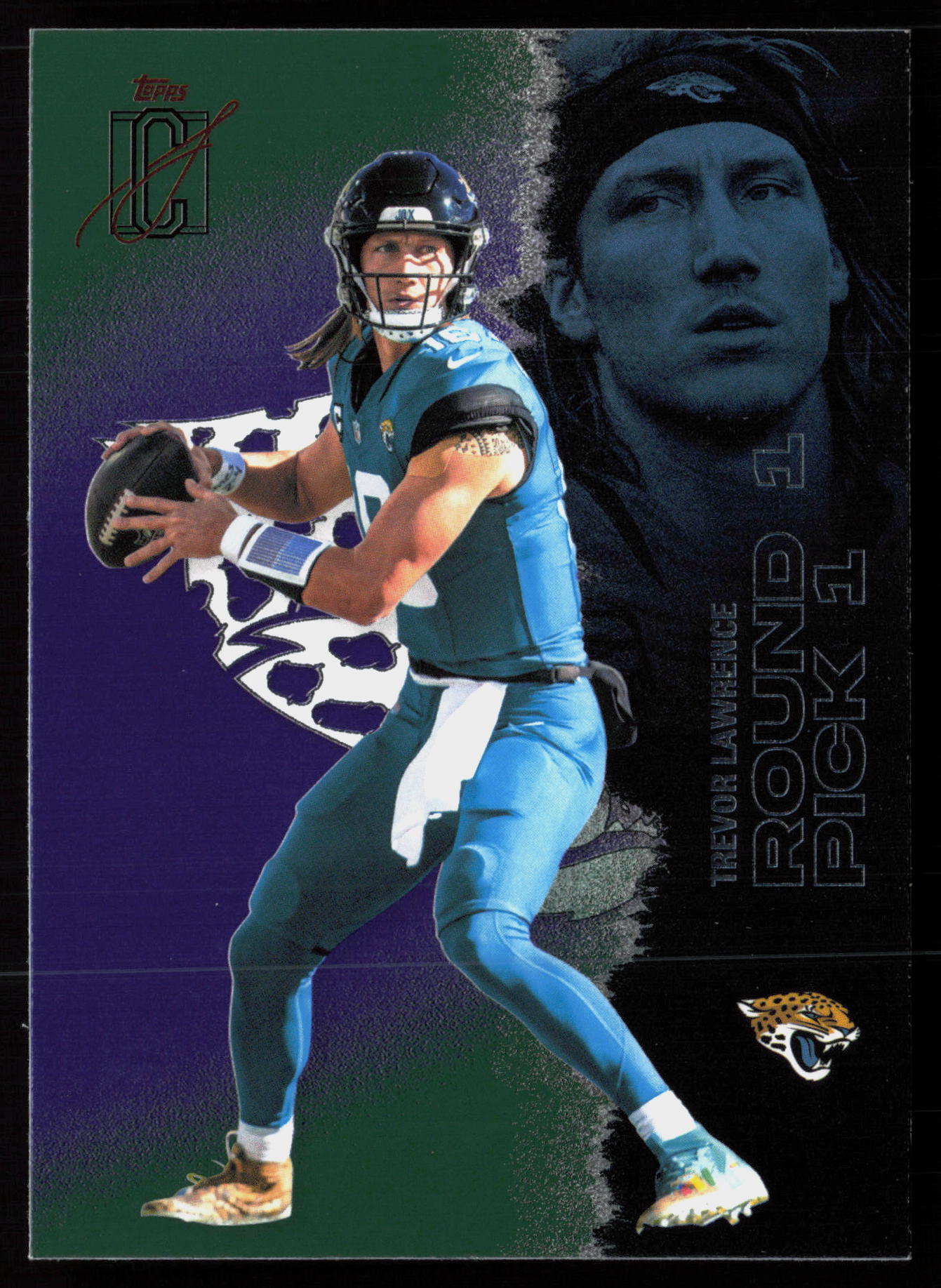 2025 Topps Signature Class #26 Green & Purple Trevor Lawrence