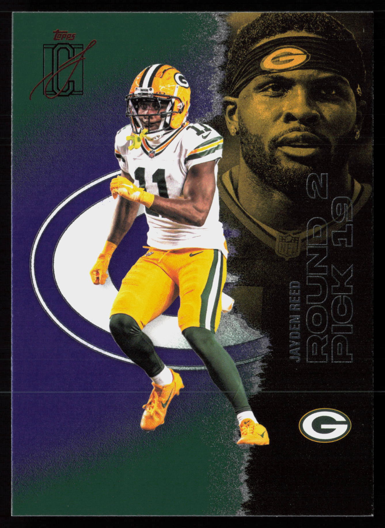 2025 Topps Signature Class #75 Green & Purple Jayden Reed