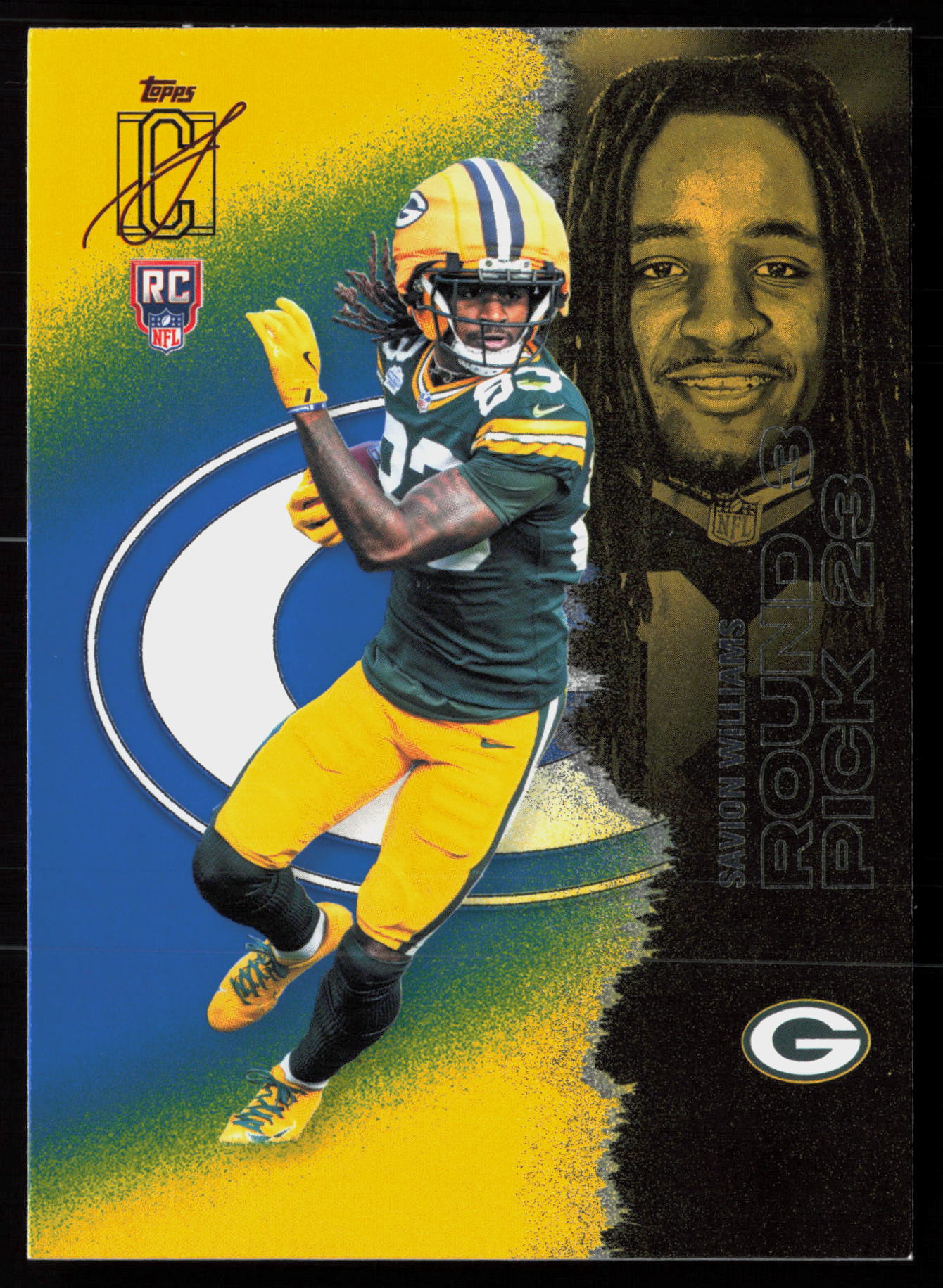 2025 Topps Signature Class #144 Blue & Yellow Savion Williams RC Rookie — Front