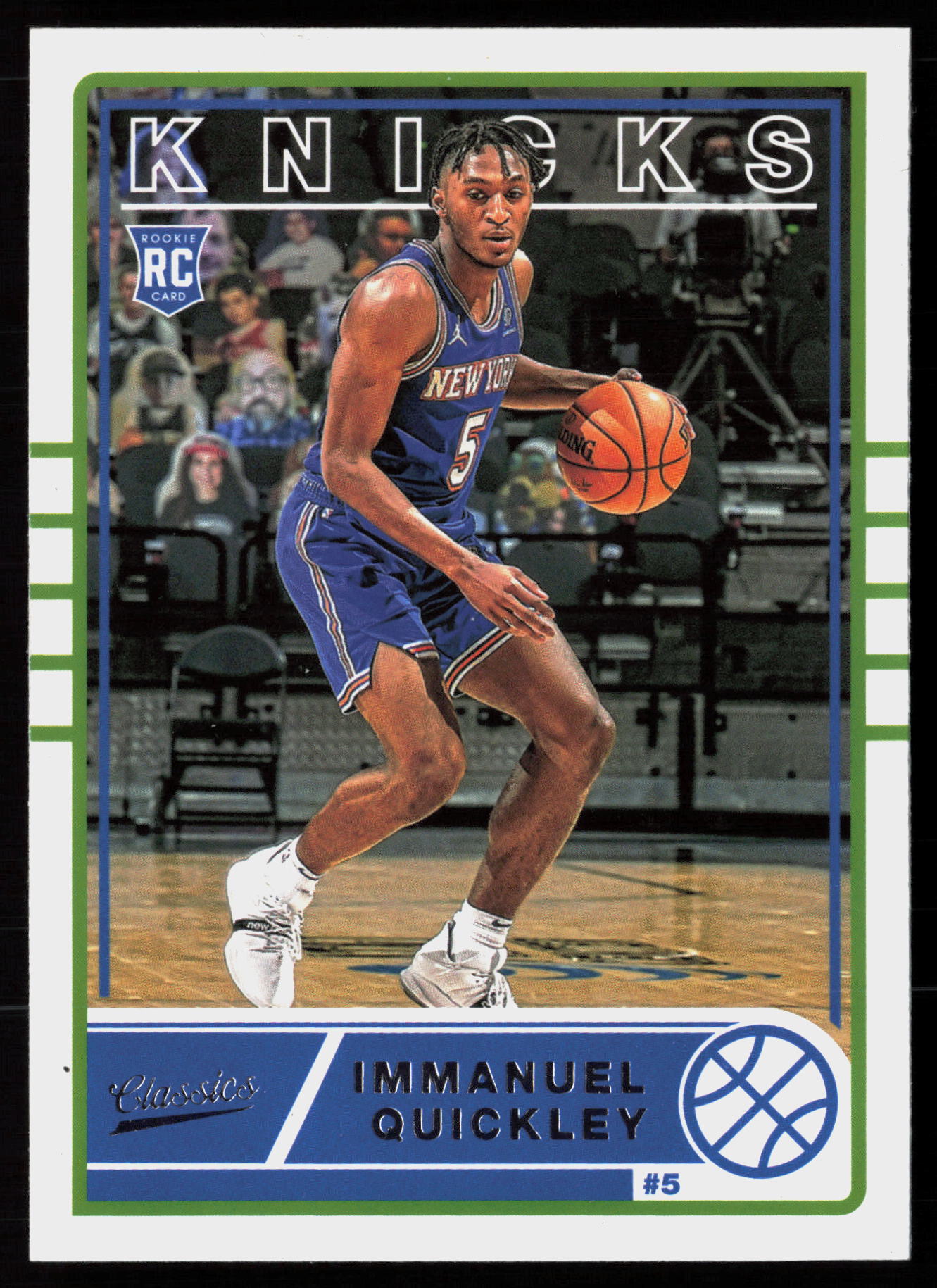 2020-21 Panini Chronicles #644 Blue Immanuel Quickley SN,RC #/99 Rookie