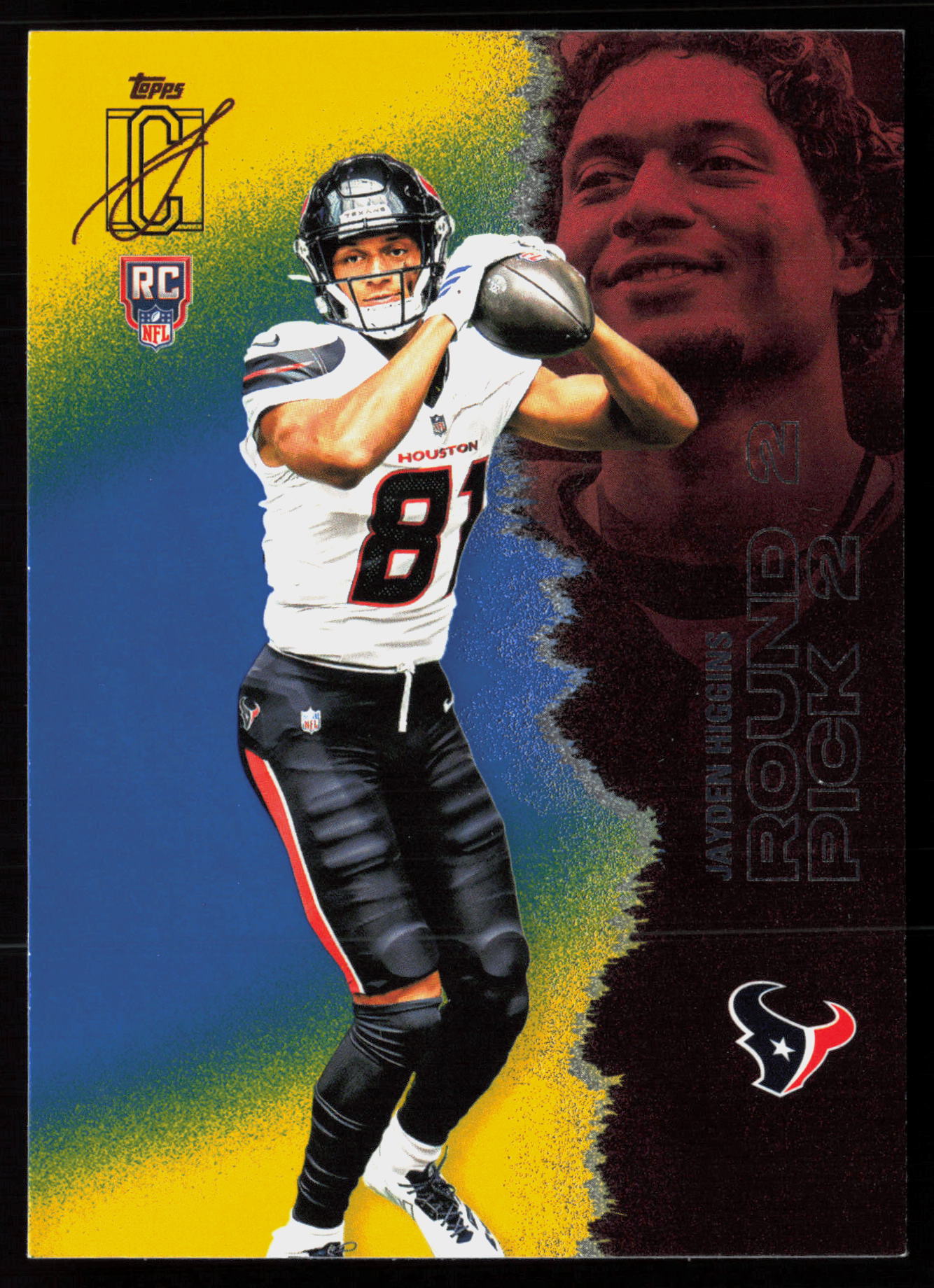 2025 Topps Signature Class #122 Blue & Yellow Jayden Higgins RC Rookie