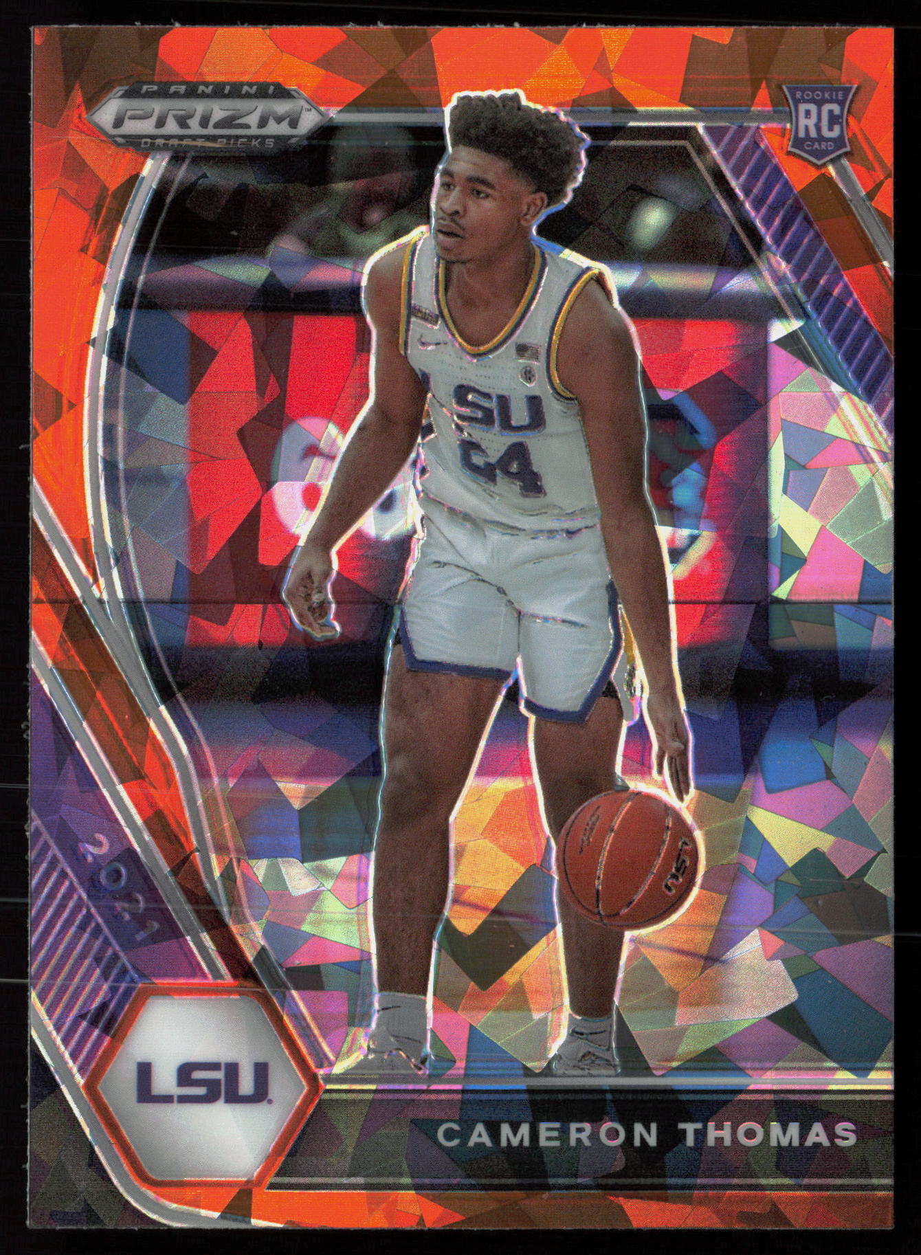 2021 Panini Prizm Draft Picks #18b Red Ice Cameron Thomas
