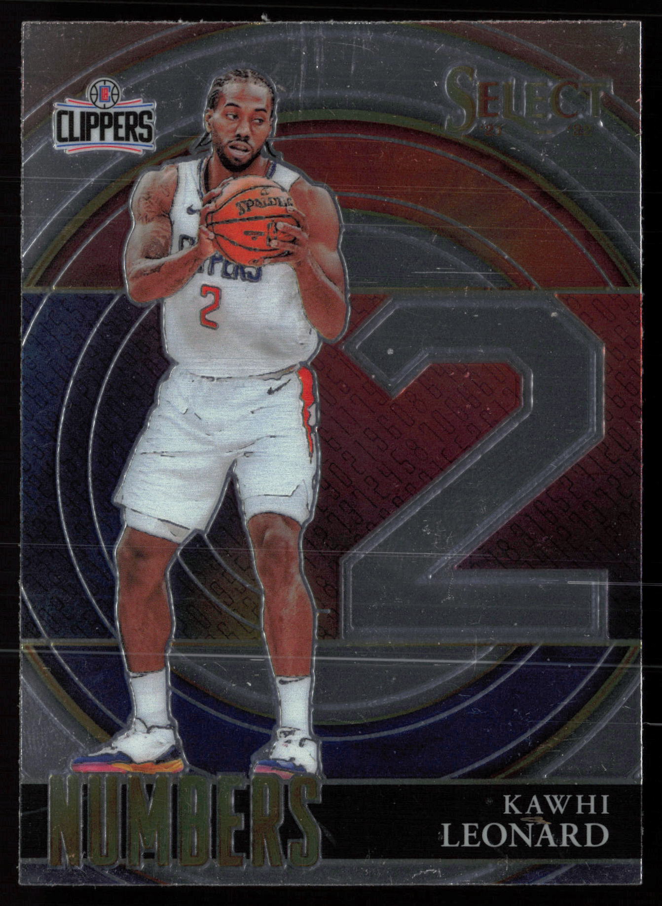 2021-22 Panini Select #3 Select Numbers Kawhi Leonard