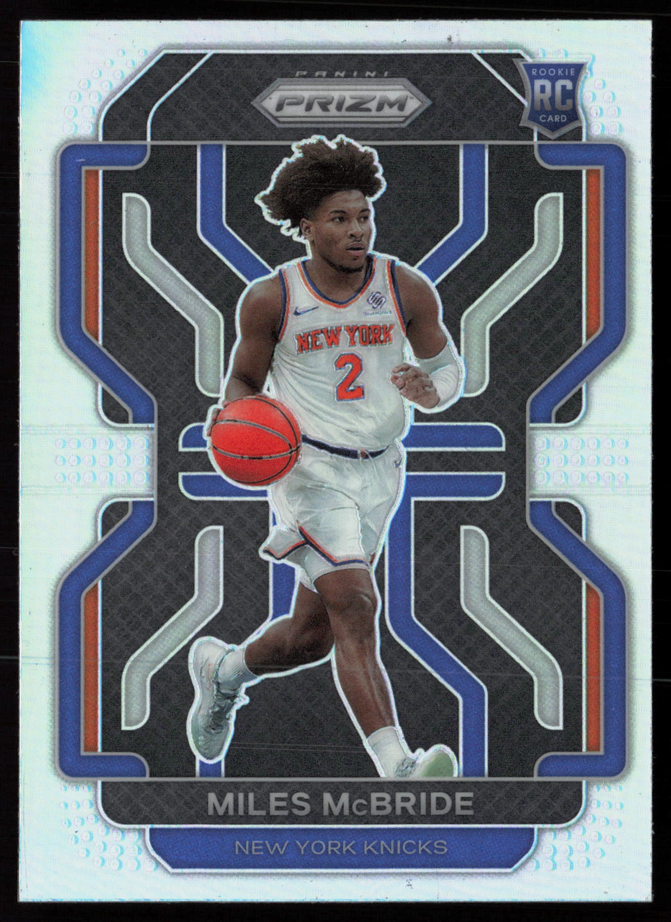 2021-22 Panini Prizm #283 Red White and Blue Miles McBride RC Rookie