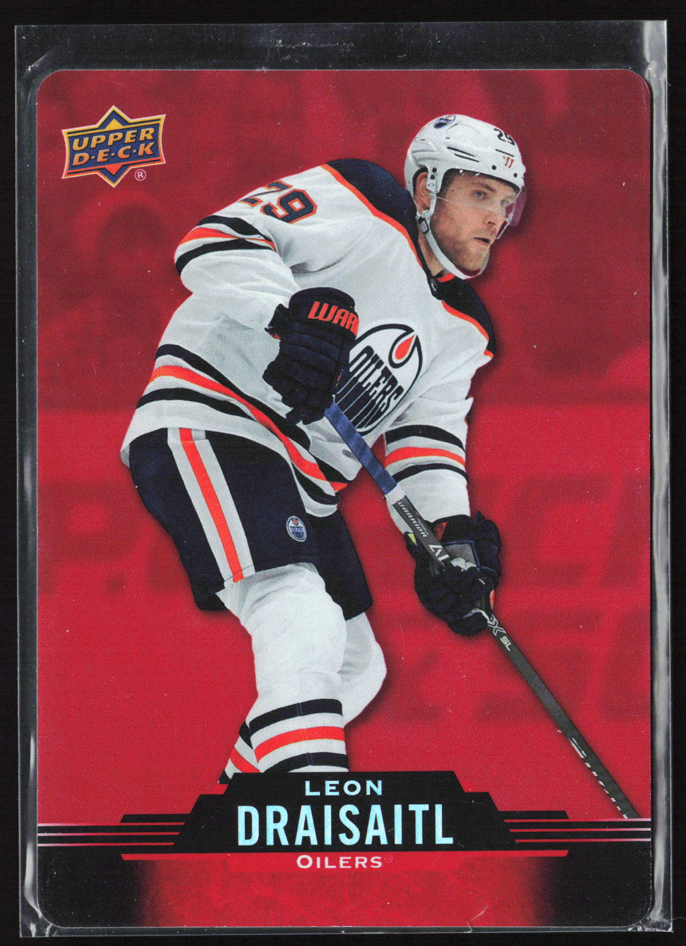 2020-21 Upper Deck Tim Hortons #DC-38 Leon Draisaitl Red Die Cut
