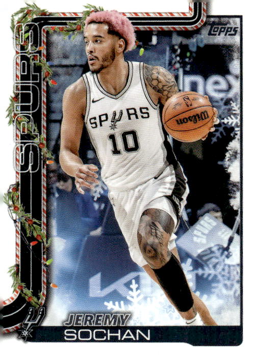 2025-26 Topps #199 Jeremy Sochan Rainbow Foilboard