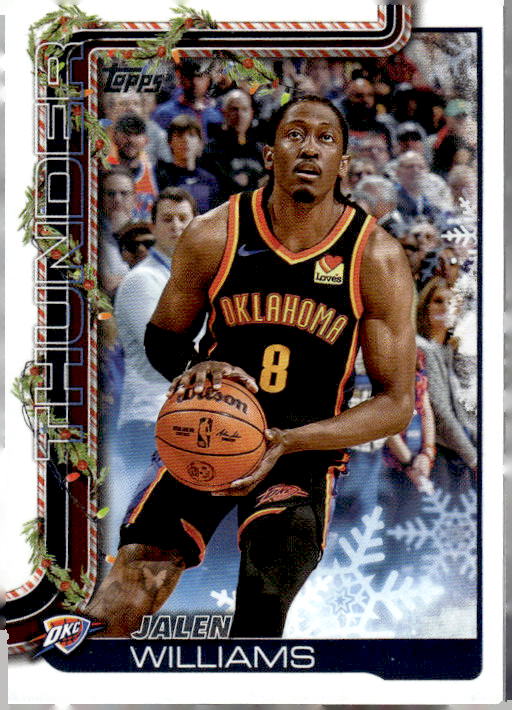 2025-26 Topps Holiday #H91 Jalen Williams Glitter Holiday