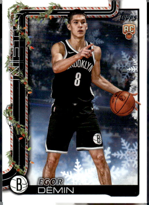 2025-26 Topps Holiday #SSB-ED Egor Demin SSP Back Variations