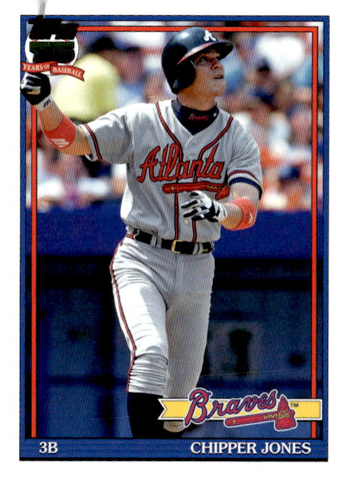 2026 Topps #T91-13 Chipper Jones 1991 Topps 35th Anniversary (Series One)
