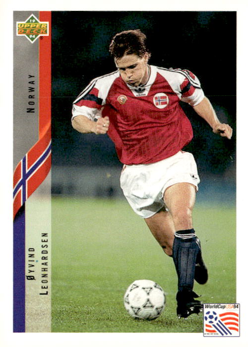 1994 Upper Deck World Cup Contenders English/German #100 Oyvind Leonhardsen