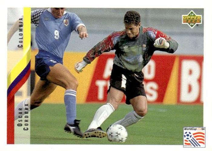 1994 Upper Deck World Cup Contenders English/German #34 Oscar Cordoba