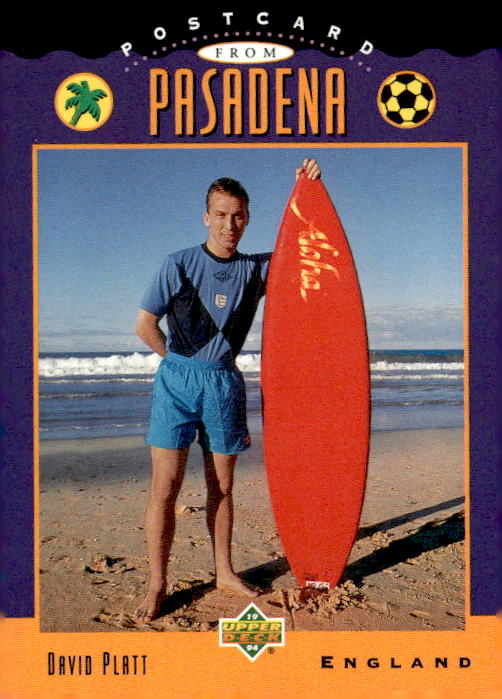 1994 Upper Deck World Cup Contenders French/Dutch #UD4 David Platt UD Set