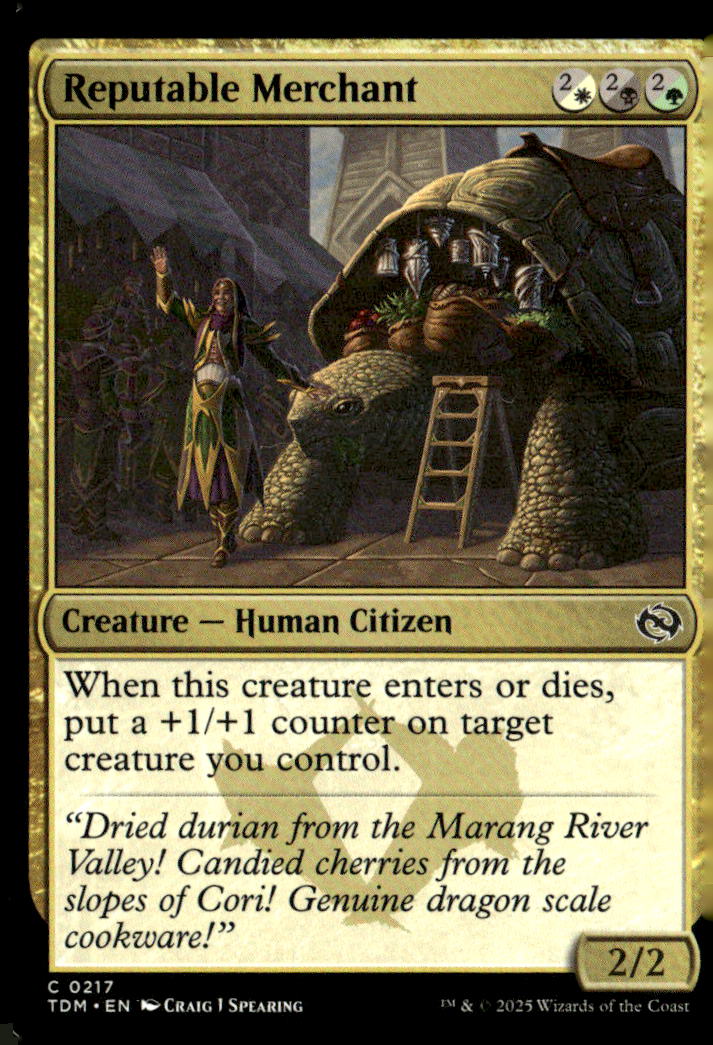 Tarkir: Dragonstorm #217 Reputable Merchant