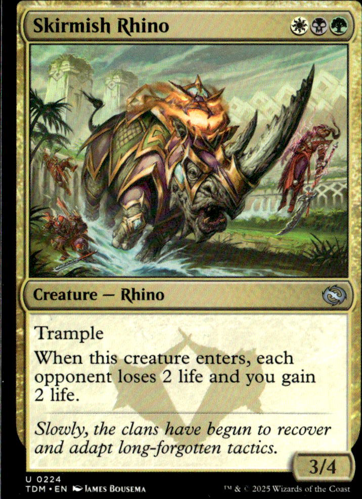 Tarkir: Dragonstorm #224 Skirmish Rhino