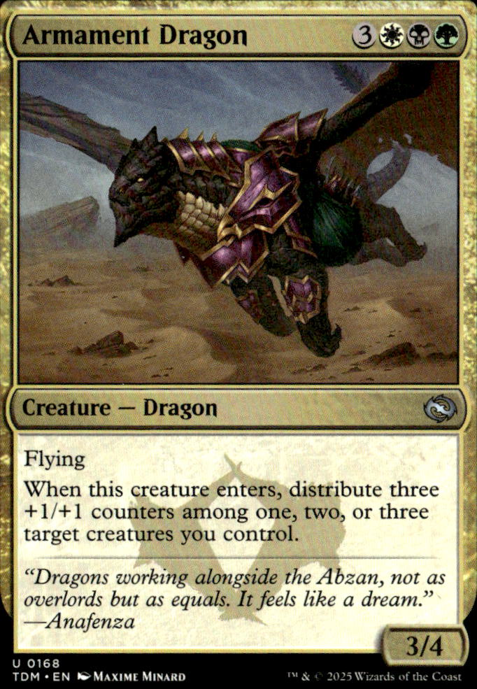 Tarkir: Dragonstorm #168 Armament Dragon