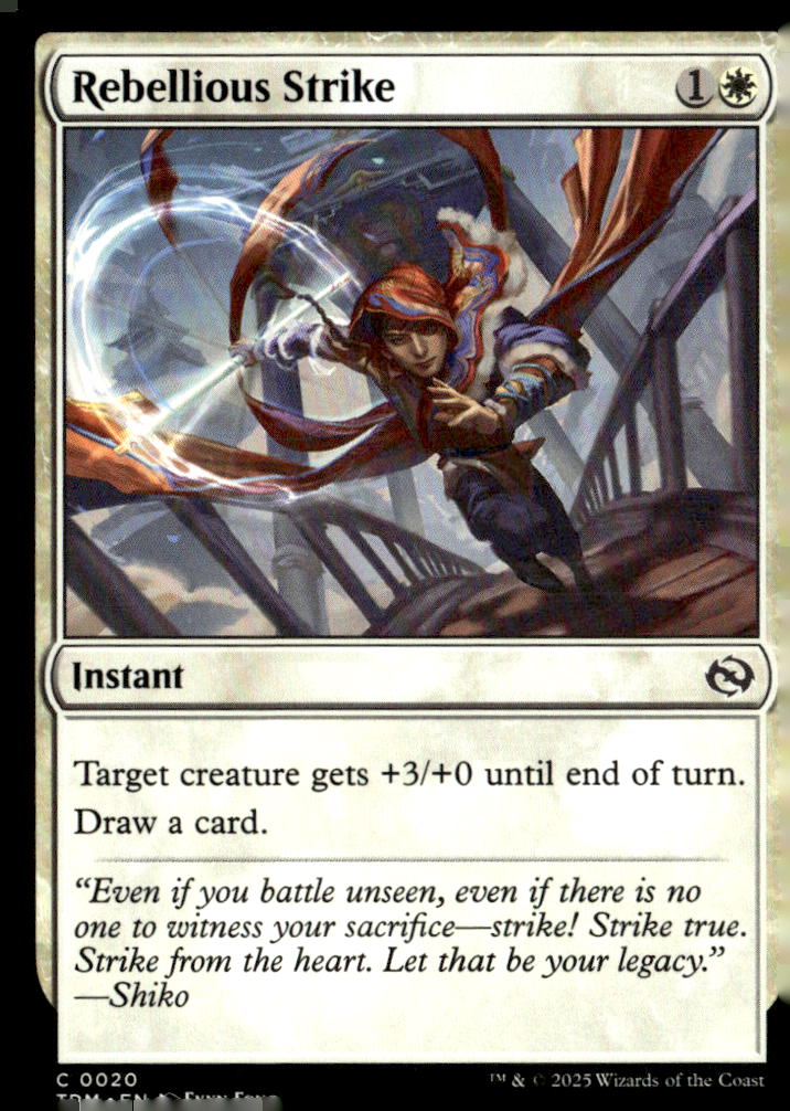 Tarkir: Dragonstorm #20 Rebellious Strike