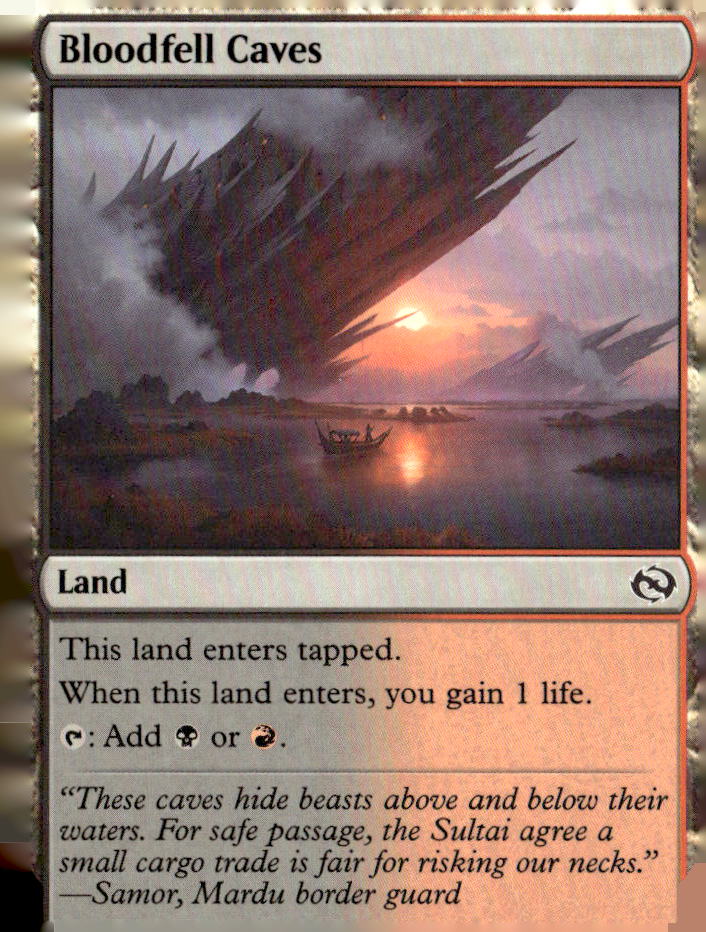 Tarkir: Dragonstorm #250 Bloodfell Caves