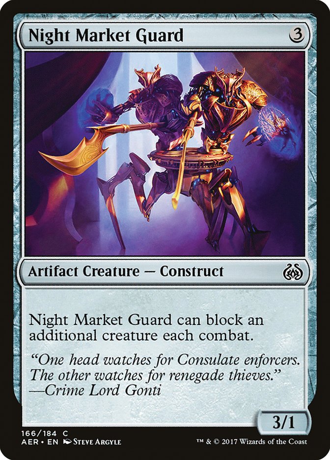 Aether Revolt #166 Night Market Guard