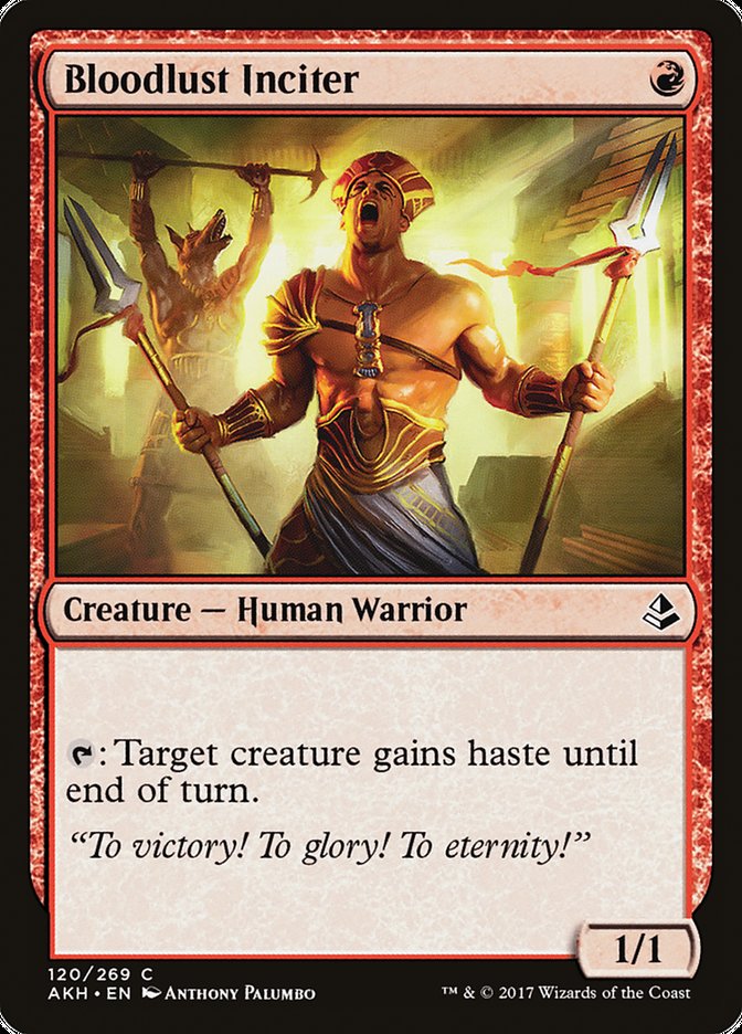 Amonkhet #120 Bloodlust Inciter
