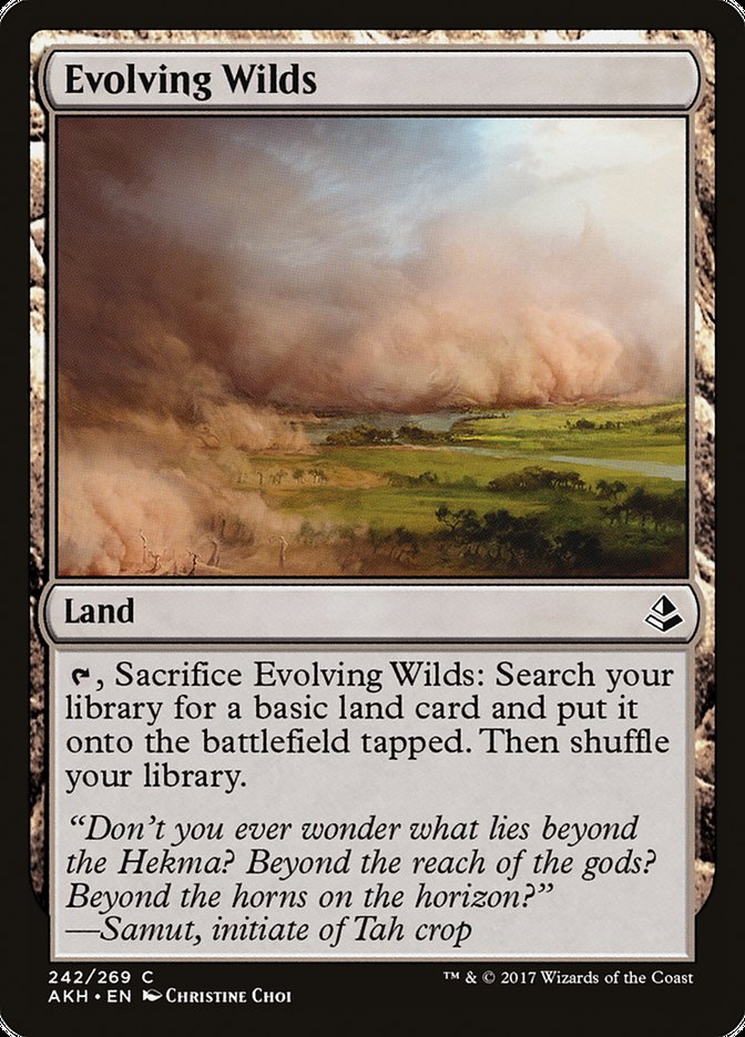 Amonkhet #242 Evolving Wilds