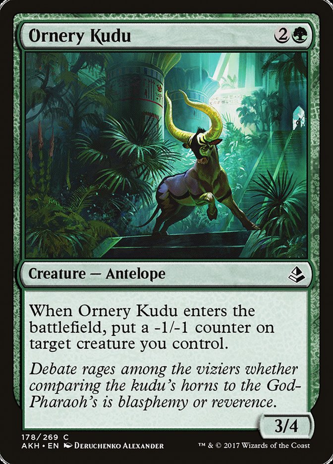 Amonkhet #178 Ornery Kudu
