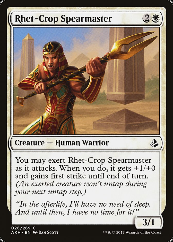 Amonkhet #26 Rhet-Crop Spearmaster