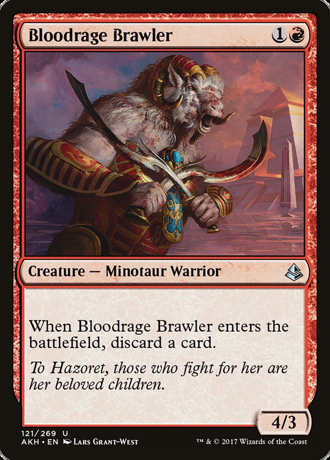 Amonkhet #121 Bloodrage Brawler
