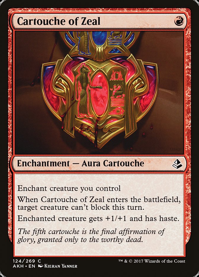 Amonkhet #124 Cartouche of Zeal