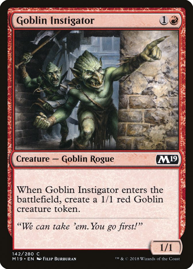 Core Set 2019 #142 Goblin Instigator