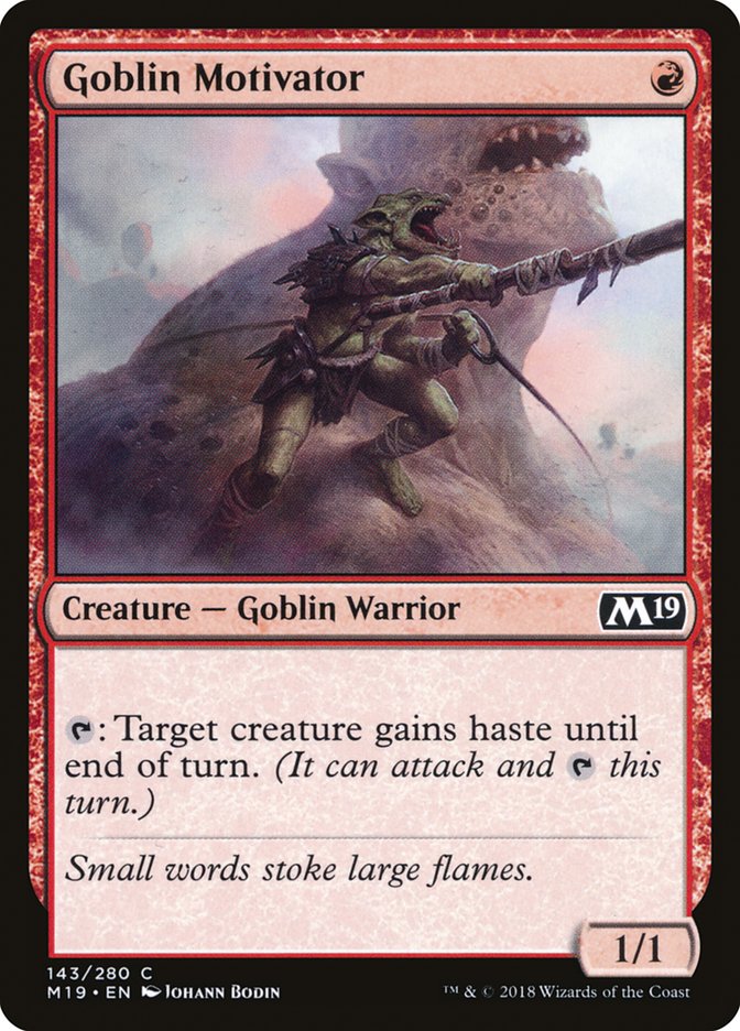 Core Set 2019 #143 Goblin Motivator