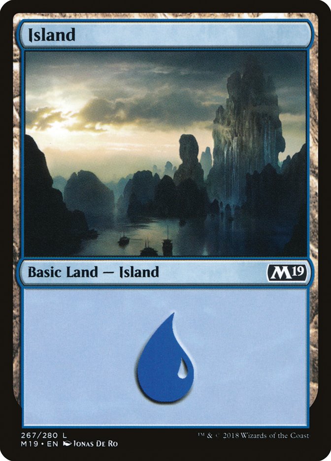 Core Set 2019 #267 Island (267)