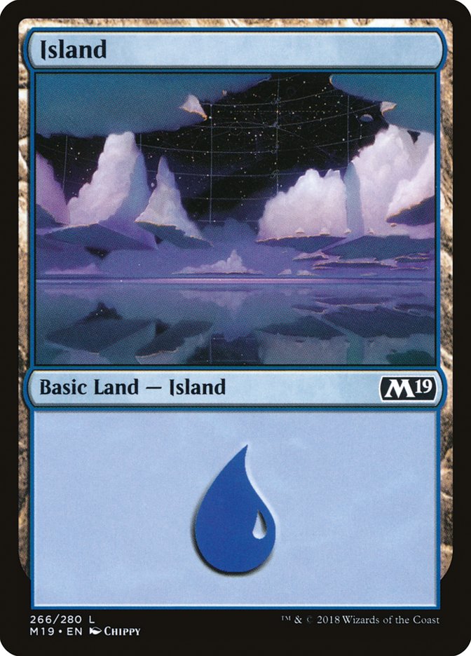 Core Set 2019 #266 Island (266)