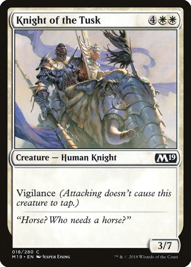Core Set 2019 #18 Knight of the Tusk