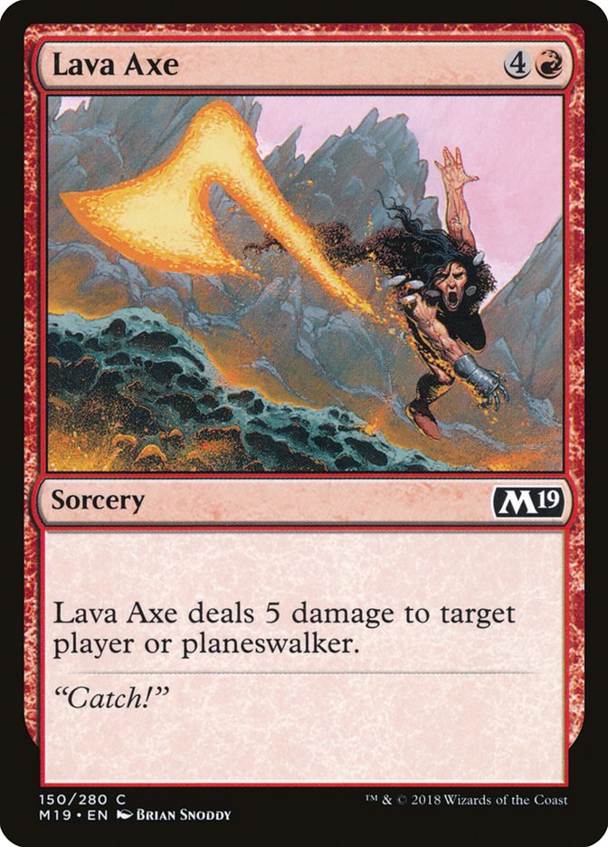 Core Set 2019 #150 Lava Axe