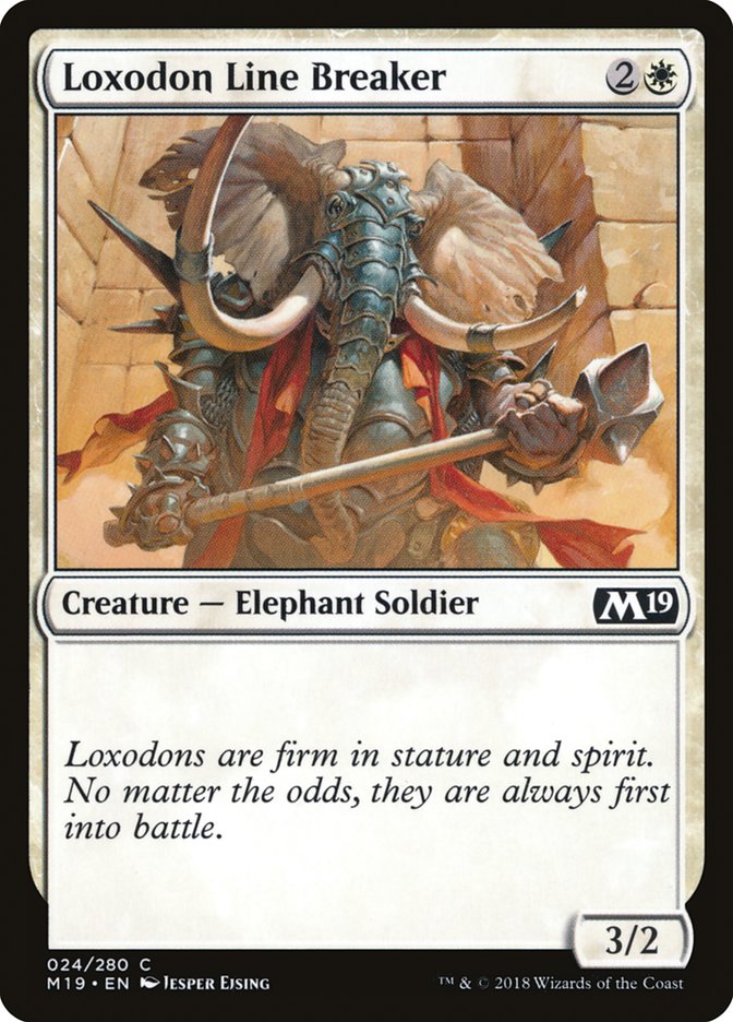 Core Set 2019 #24 Loxodon Line Breaker