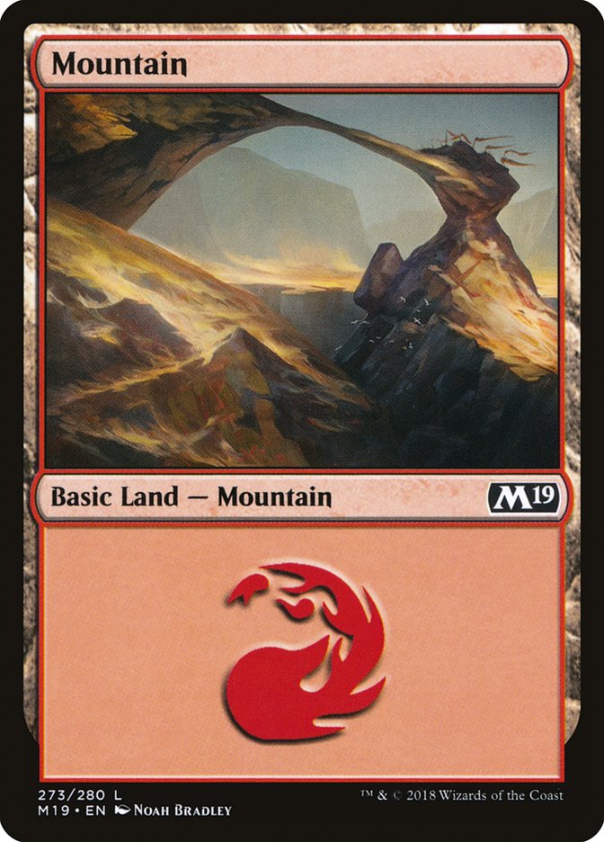 Core Set 2019 #273 Mountain (273)