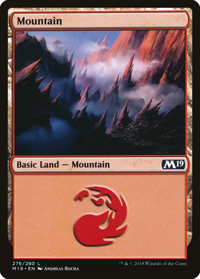 Core Set 2019 #276 Mountain (276)