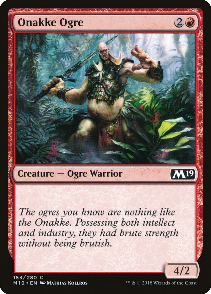 Core Set 2019 #153 Onakke Ogre