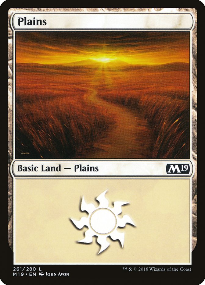 Core Set 2019 #261 Plains (261)