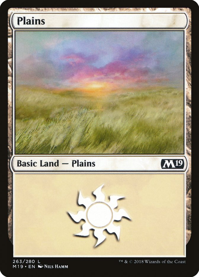 Core Set 2019 #263 Plains (263)