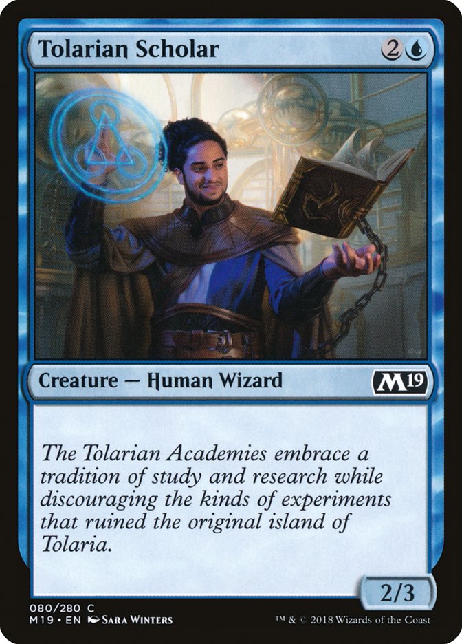 Core Set 2019 #80 Tolarian Scholar