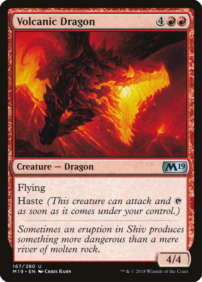 Core Set 2019 #167 Volcanic Dragon