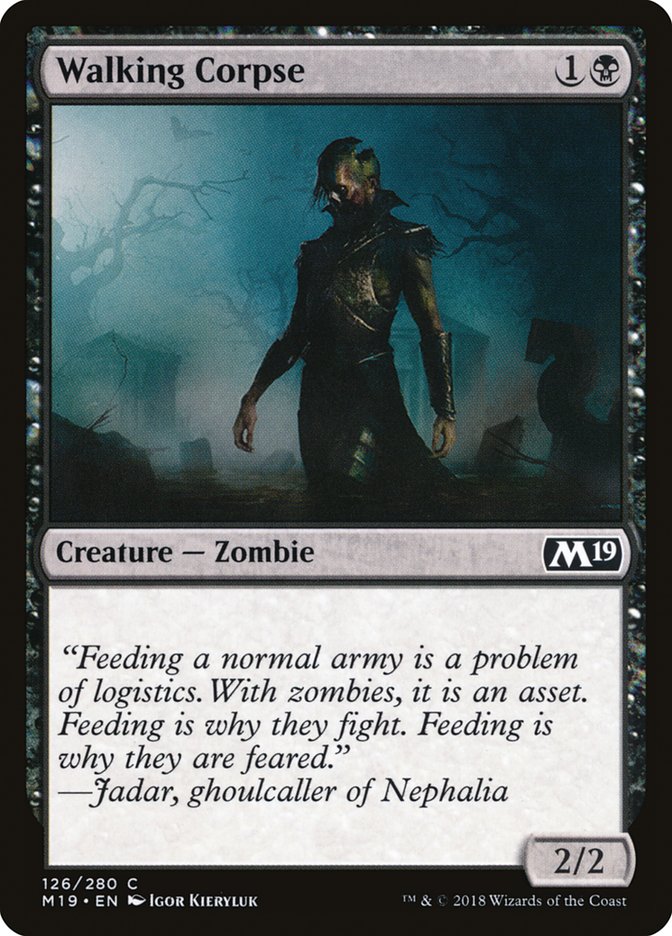 Core Set 2019 #126 Walking Corpse