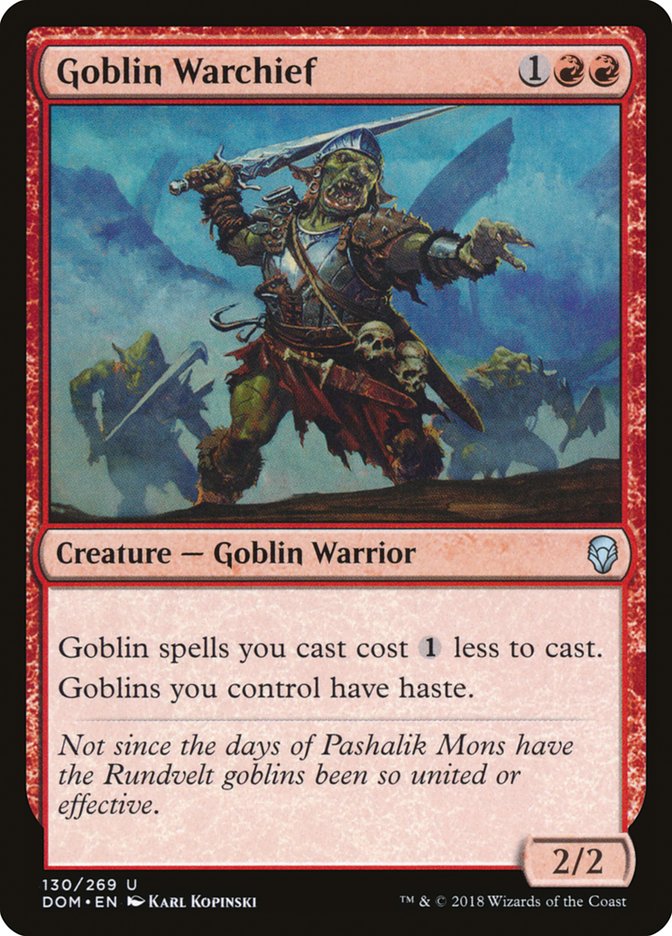 Dominaria #130 Goblin Warchief