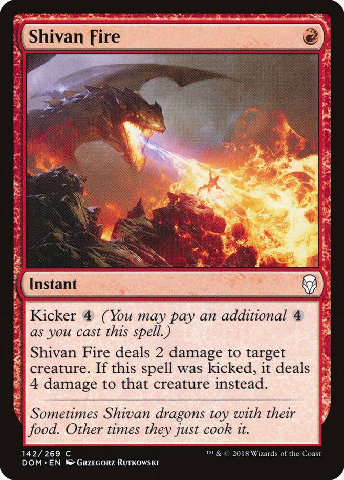 Dominaria #142 Shivan Fire