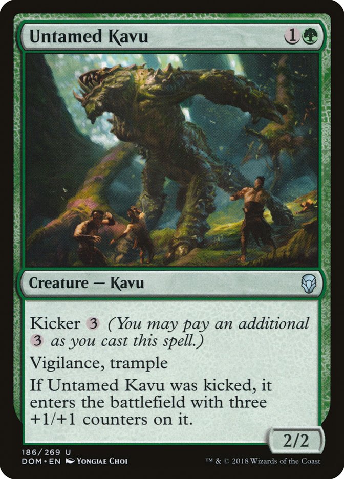 Dominaria #186 Untamed Kavu