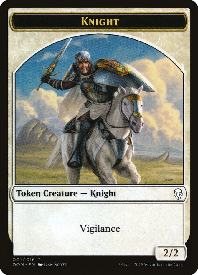 Dominaria #1 Knight Token (001)