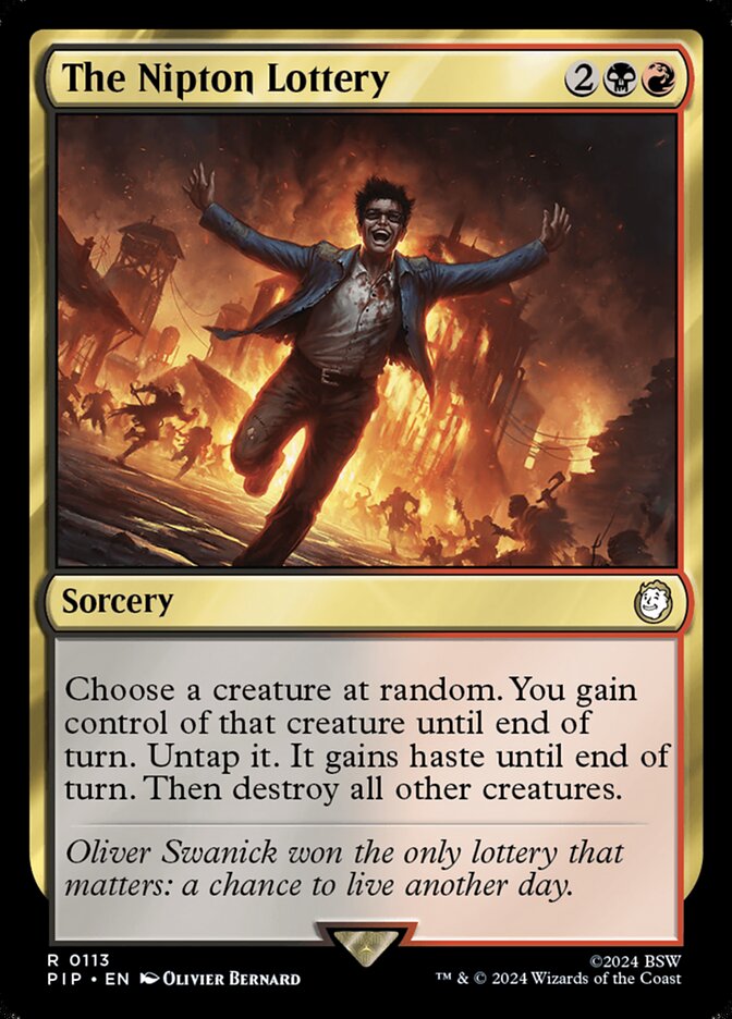 Universes Beyond: Fallout #423 The Nipton Lottery (Extended Art)