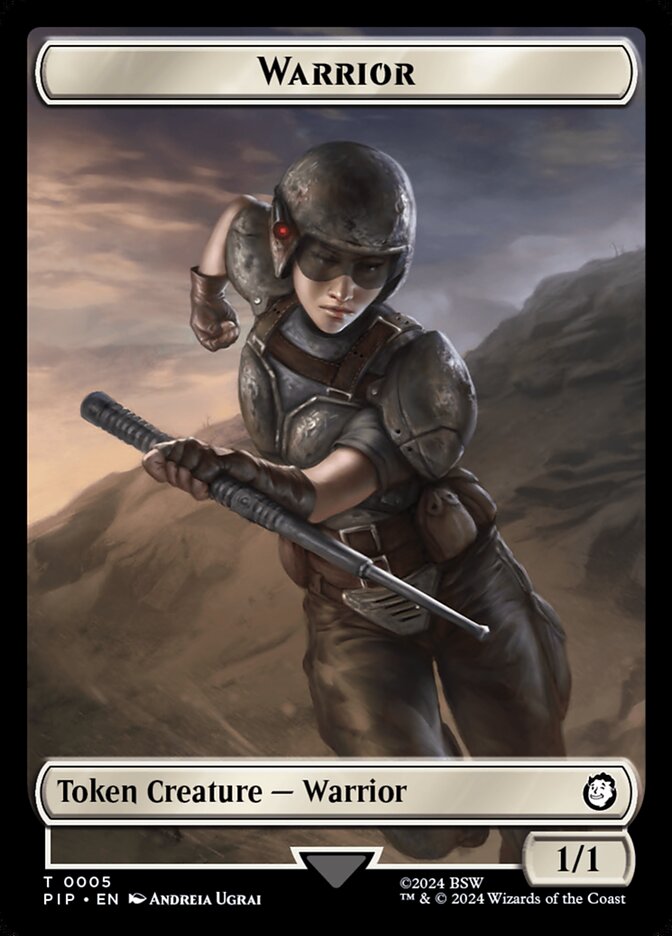 Universes Beyond: Fallout #5 // 12 Warrior // Food (0012) Double-Sided Token
